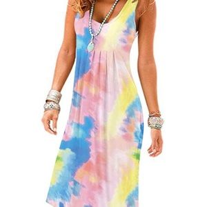 Tye die Tank beach dress size small